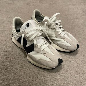Mens New Balance 327 White/Black Sz 10.5